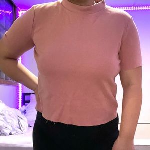 ZARA Mauve Pink Sweater T-shirt